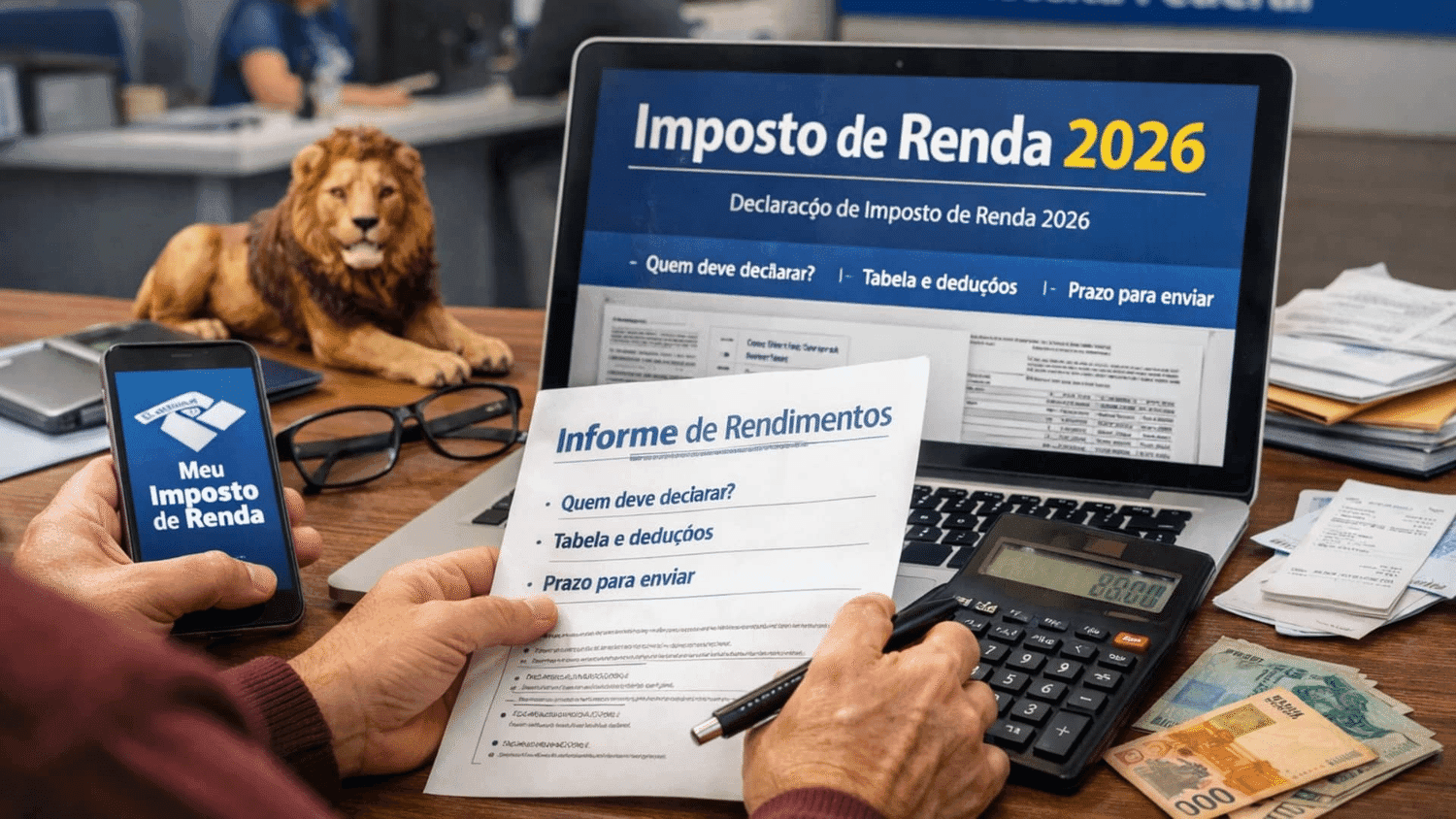 Empresas e instituições financeiras têm até dia 27 para entregar informes do IR 2026