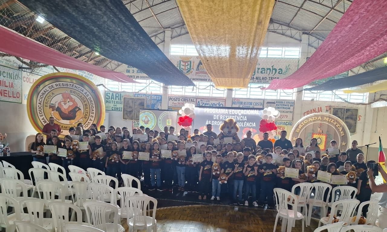 Proerd forma 104 alunos em Cristal do Sul