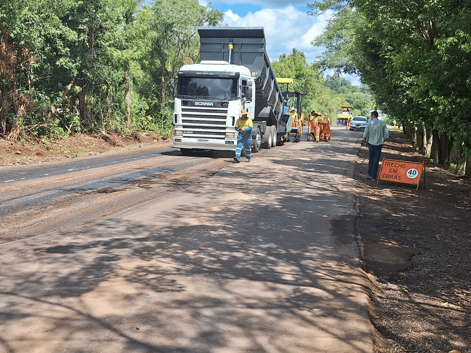 Obras de recuperação da ERS-587 avançam em Cristal do Sul 