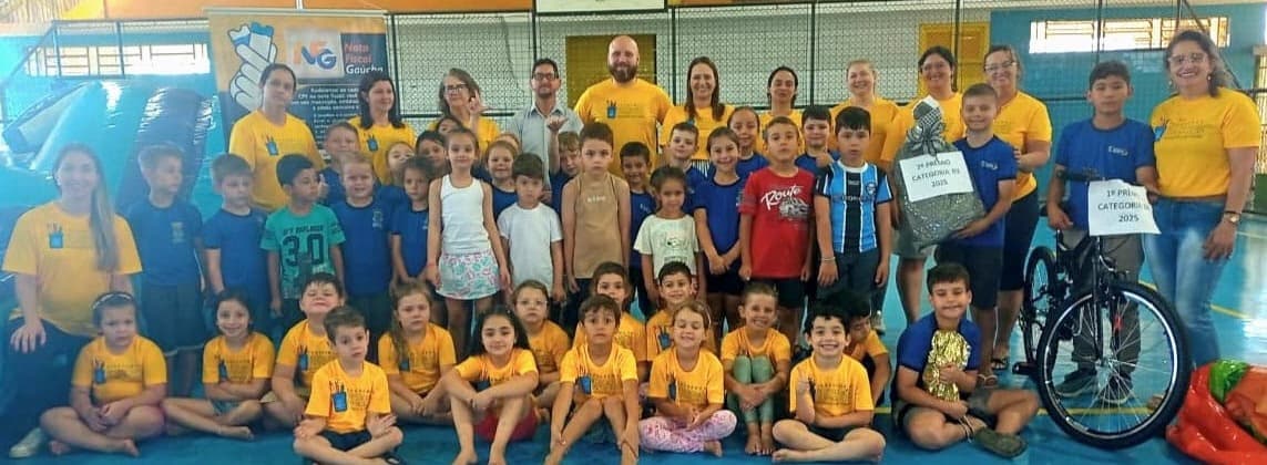 Concurso Escolar Municipal de Cidadania Fiscal do segundo semestre é encerrado em Rodeio Bonito