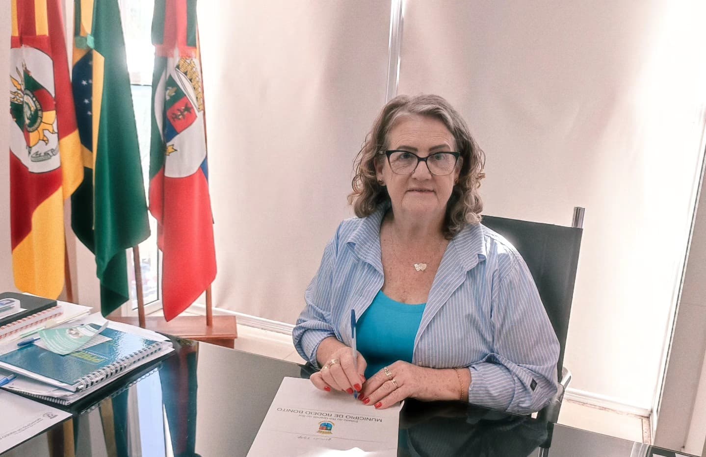 Vice-prefeita Márcia Vedana assume Executivo de Rodeio Bonito