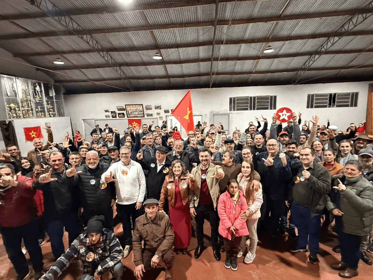 Partido dos Trabalhadores de Rodeio Bonito celebra 46 anos com evento voltado à valorização dos trabalhadores